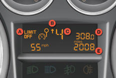 A. Speed limiter (mph or km/h) or Cruise control.