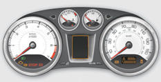 - a pictogram in the central instrument panel screen and a message in the multifunction