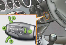 1. Cruise control mode Selection / Off.