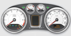 - a pictogram in the central instrument panel screen and a message in the multifunction