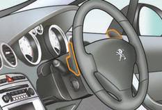 +. Change up control paddle to the right of the steering wheel.