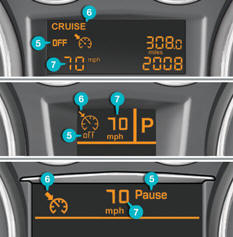 The programmed information is grouped together in the instrument panel screen.