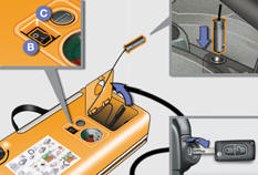 Connect the compressor's electrical connector to the vehicle's 12 V socket.