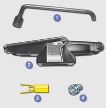 All of these tools are specific to your vehicle. Do not use them for other purposes.