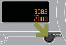 The total and trip distances are displayed for thirty seconds when the ignition