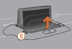 When the screen is open, you can adjust it precisely in different ways: