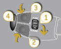 Turn dial 1 to the "CRUISE" position: the cruise control mode is selected but