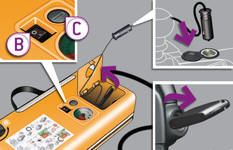 Connect the compressor's electrical connector to the vehicle's 12 V socket.