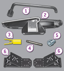 All of these tools are specific to your vehicle. Do not use them for other purposes.