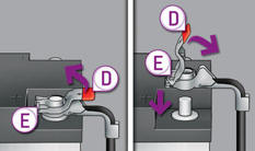 Disconnecting the (+) cable