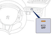 At any time, press the "ECO OFF" switch to deactivate the system.
