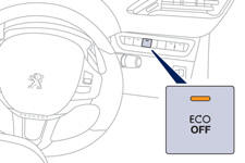 In the event of a fault with the system, the "ECO OFF" switch warning lamp flashes