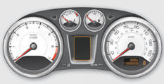 - a pictogram in the central instrument panel screen and a message in the multifunction