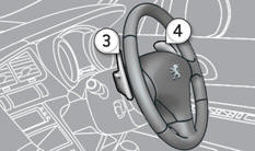 3. Steering mounted "-" paddle.