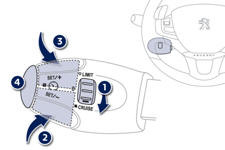 1. Selecting cruise control mode.